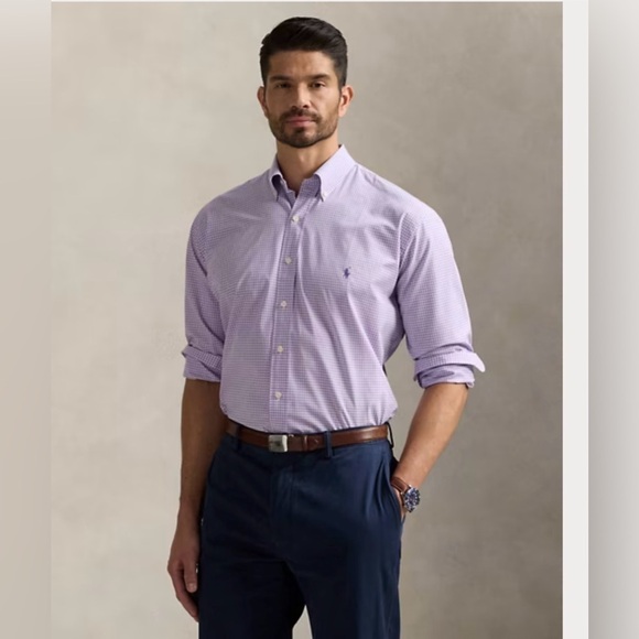 Ralph Lauren Other - Ralph Lauren purple lavender plaid long sleeve button down dress shirt